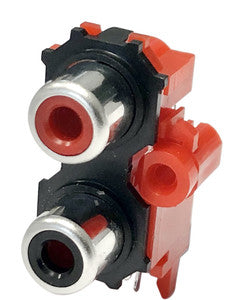 CONECTOR BASE COAXIAL RCA HEMBRA DOBLE