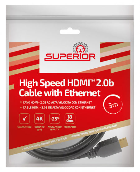 CABLE HDMI 2.0b 4K SUPERIOR
