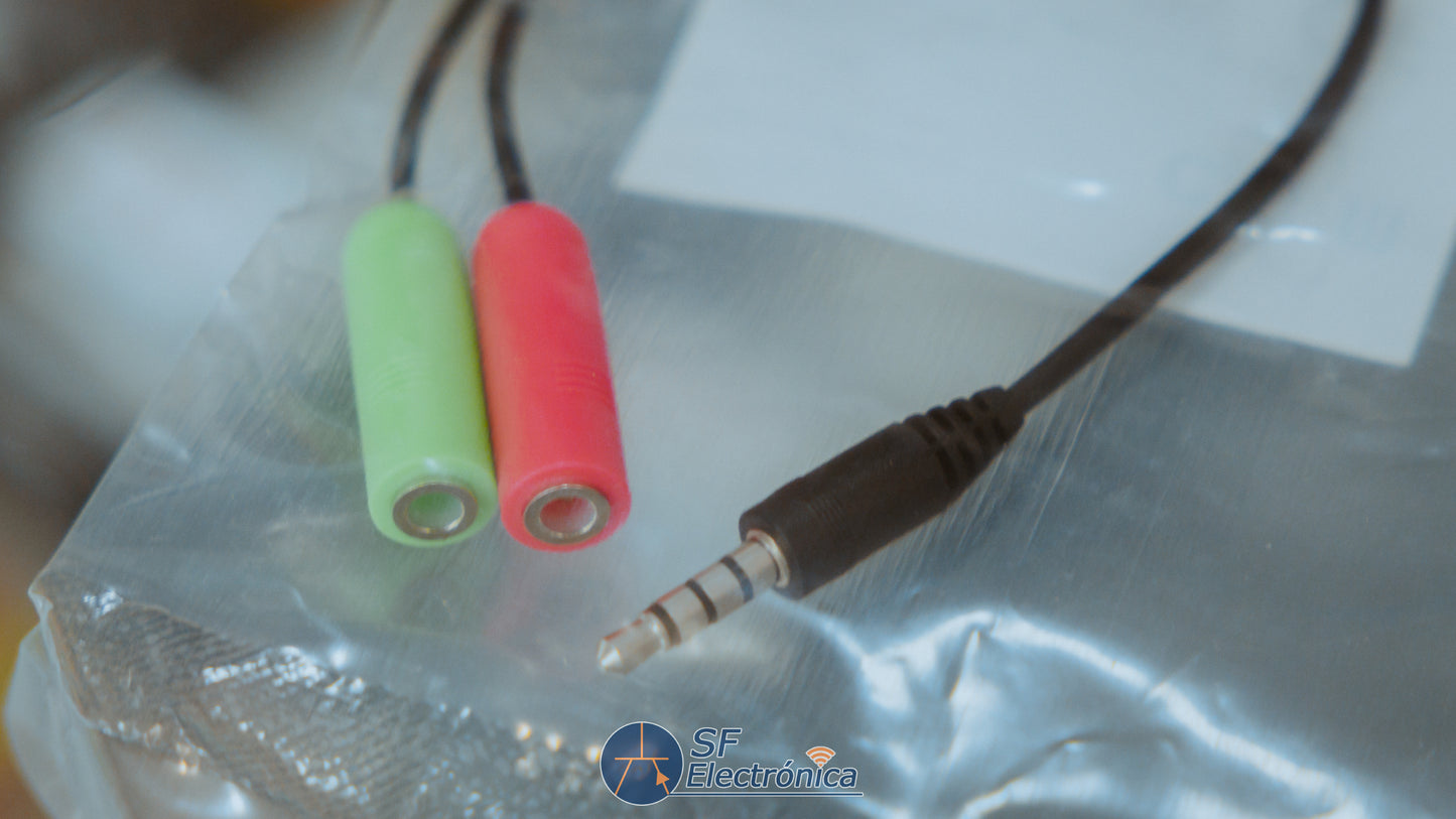 CABLE ADAPTADOR 2RCA - JACK 3,5MM