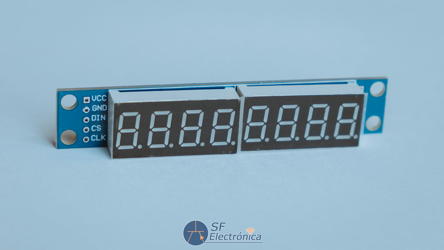 MODULO DISPLAY LED 7 SEGMENTOS 8 DIGITOS 5 PINES