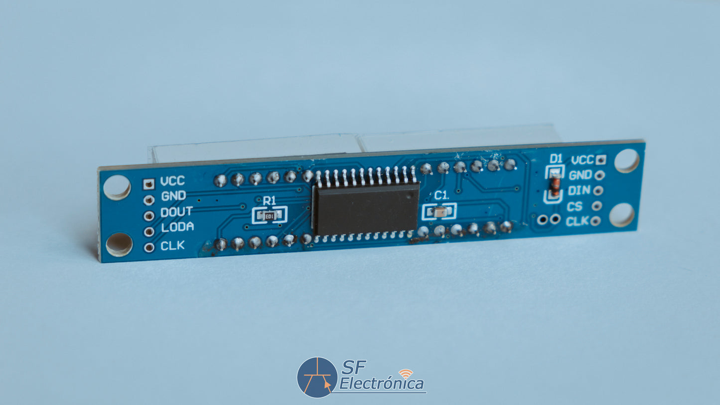 MODULO DISPLAY LED 7 SEGMENTOS 8 DIGITOS 5 PINES