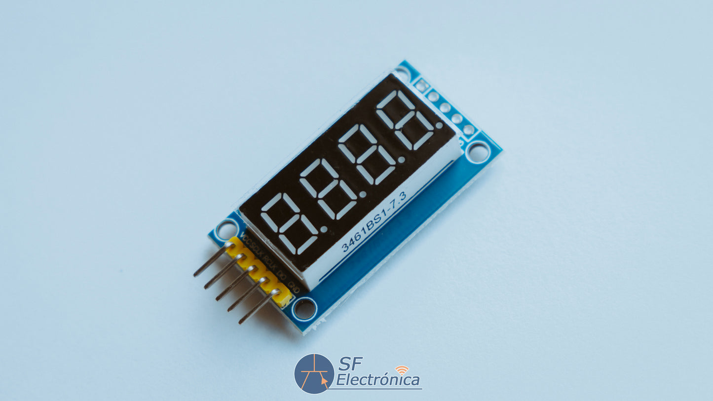 MODULO DISPLAY LED 0,4" 4 DIGITOS ROJO 5 PINES