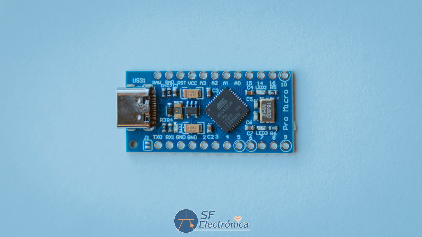PLACA COMPATIBLE PARA ARDUINO PRO MICRO ATMEGA32U4