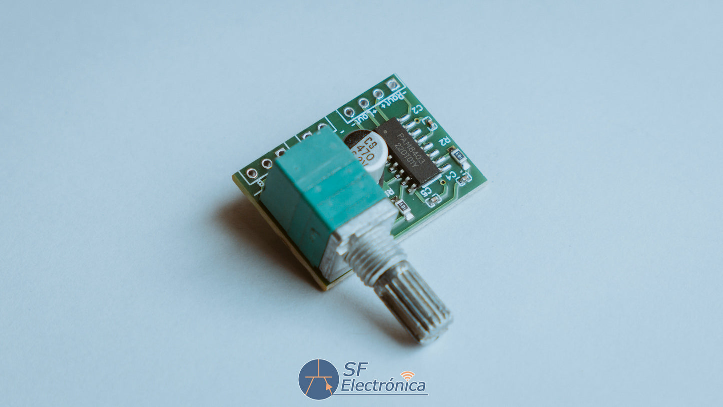 MINI PLACA AMPLIFICADORA DIGITAL 5V POTENCIÓMETRO DE INTERRUPTOR
