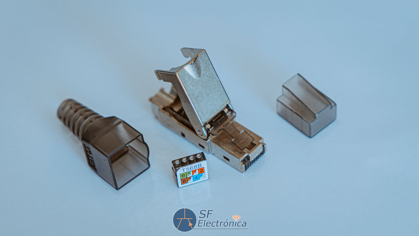 CONECTOR RJ45 CAT 6A MONTAJE RÁPIDO