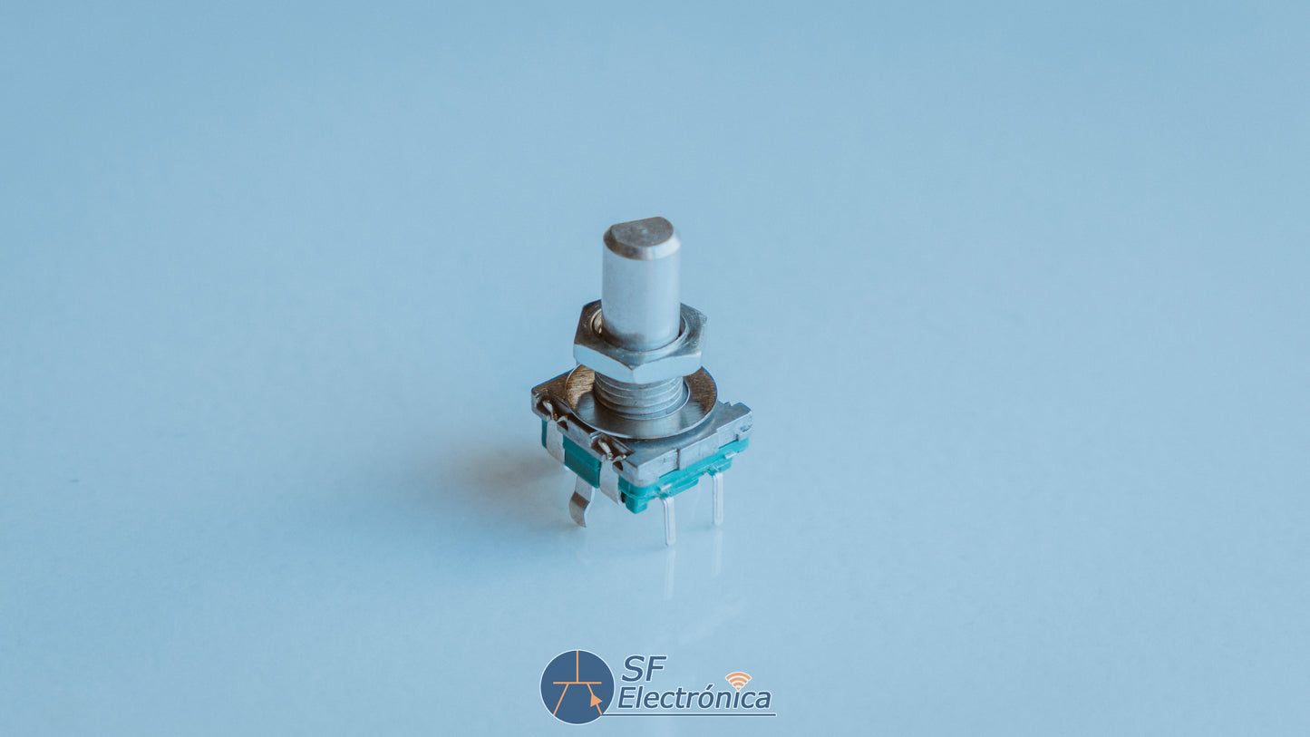 ENCODER ROTATIVO CON SWITCH 5 PINES HALF 15MM