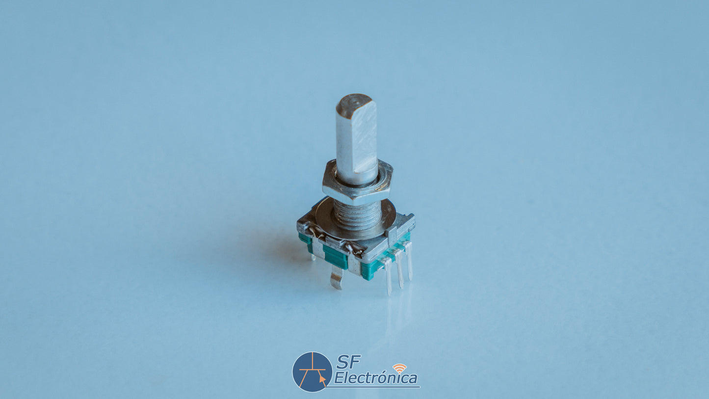 ENCODER ROTATIVO CON SWITCH 5 PINES HALF 20MM