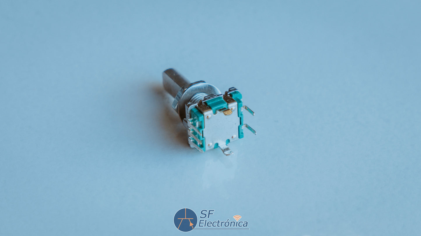 ENCODER ROTATIVO CON SWITCH 5 PINES HALF 20MM