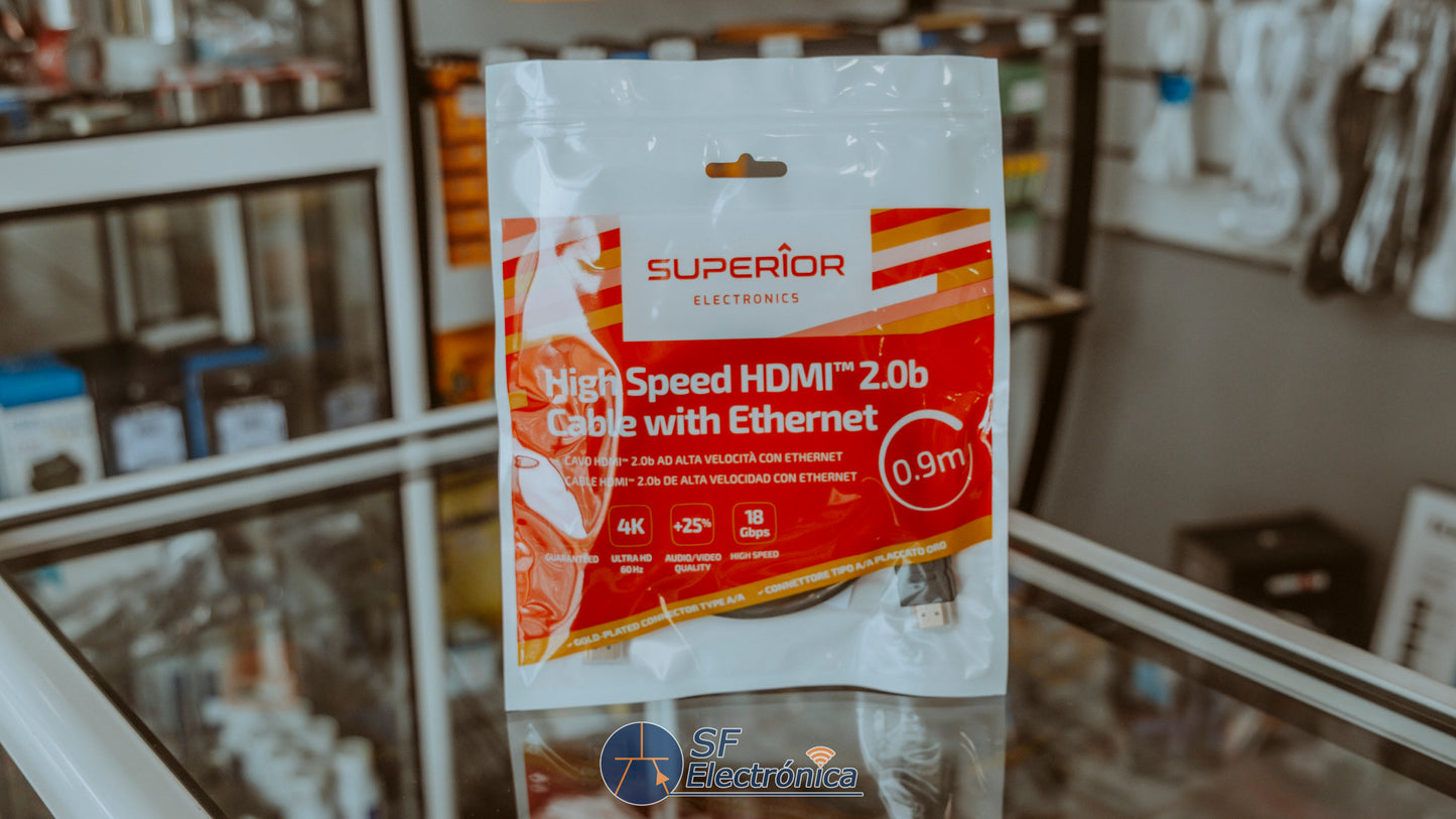 CABLE HDMI 2.0b 4K SUPERIOR