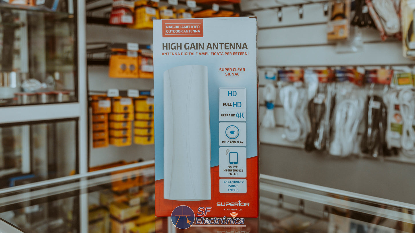 ANTENA EXTERIOR AMPLIFICADA