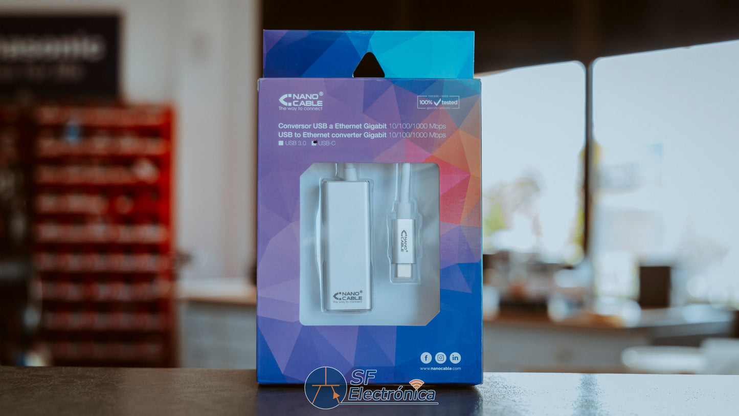 ADAPTADOR USB-C 3.0 / ETHERNET 15CM