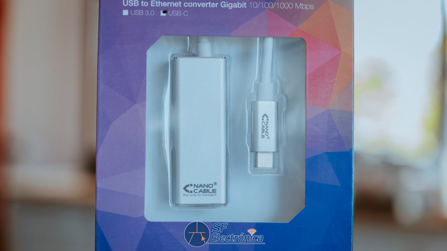 ADAPTADOR USB-C 3.0 / ETHERNET 15CM