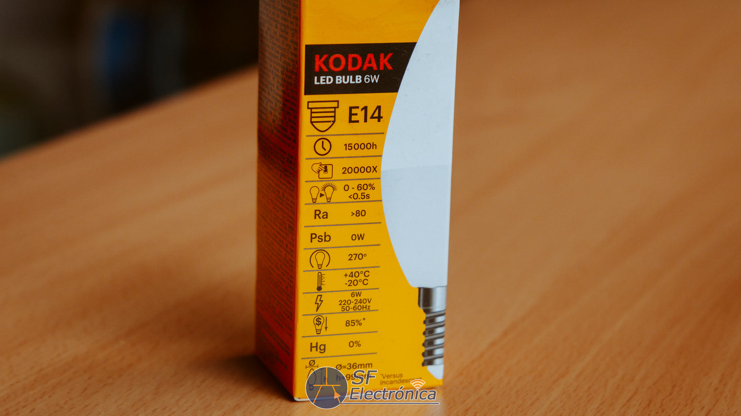 BOMBILLA LED 6W E14 6000K