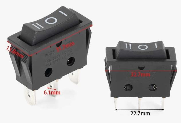 INTERRUPTOR 3 PIN ON-OFF-ON