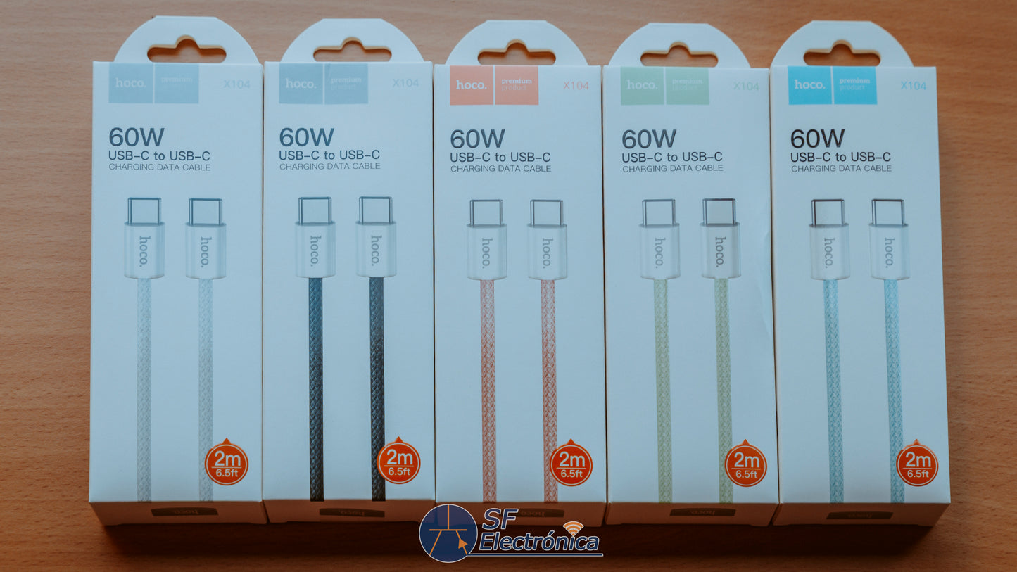 CABLE USB-C 2 METROS 60W