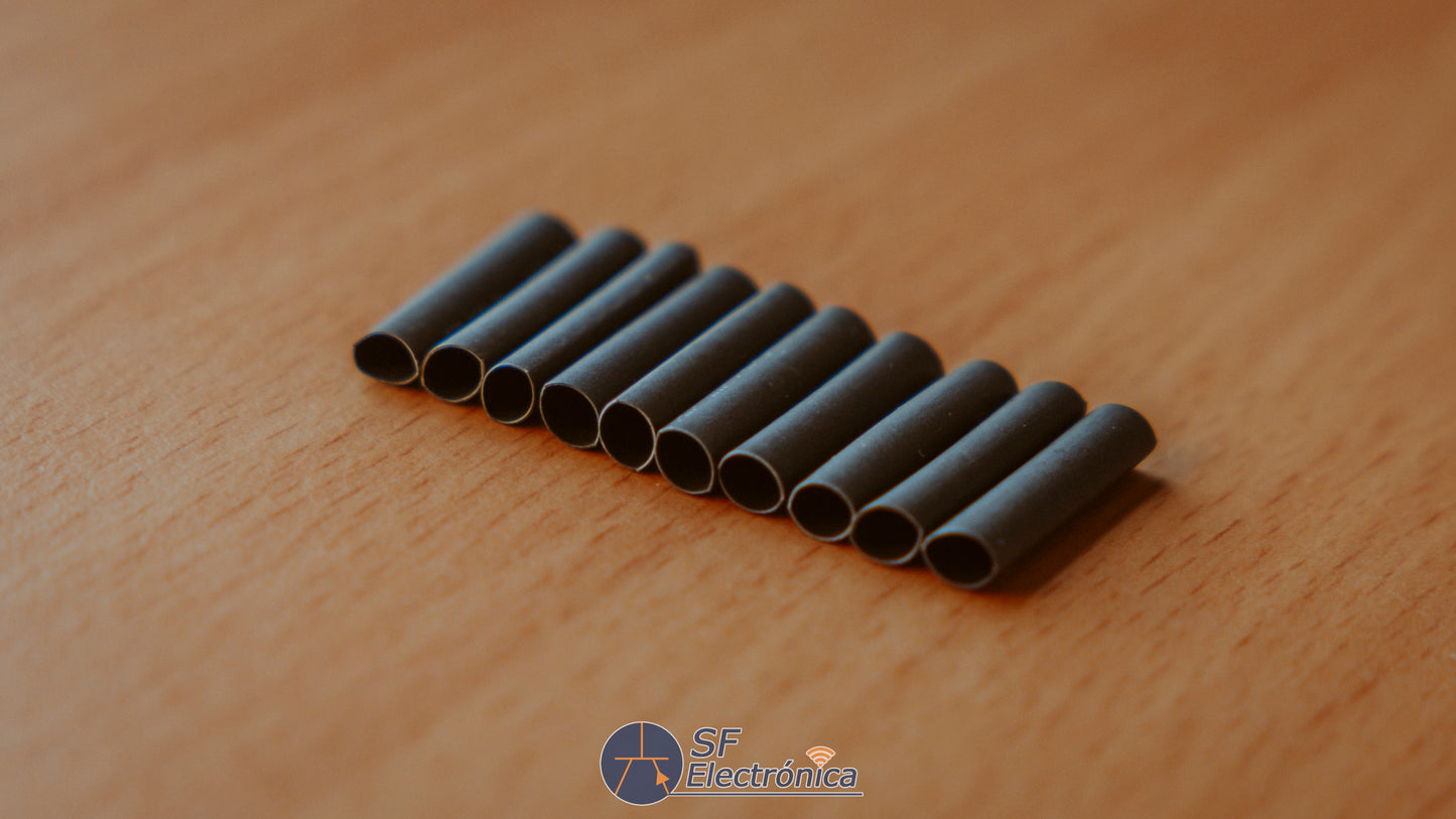 PACK 10 TUBOS TERMORETRACTIL 2CM