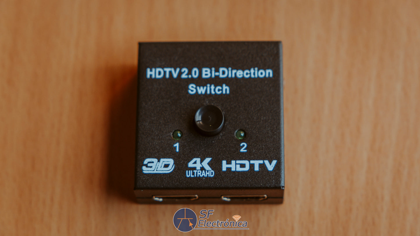CONMUTADOR HDMI 2 SALIDAS