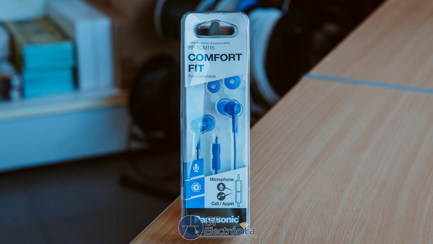 AURICULARES + MICROFONO PANASONIC