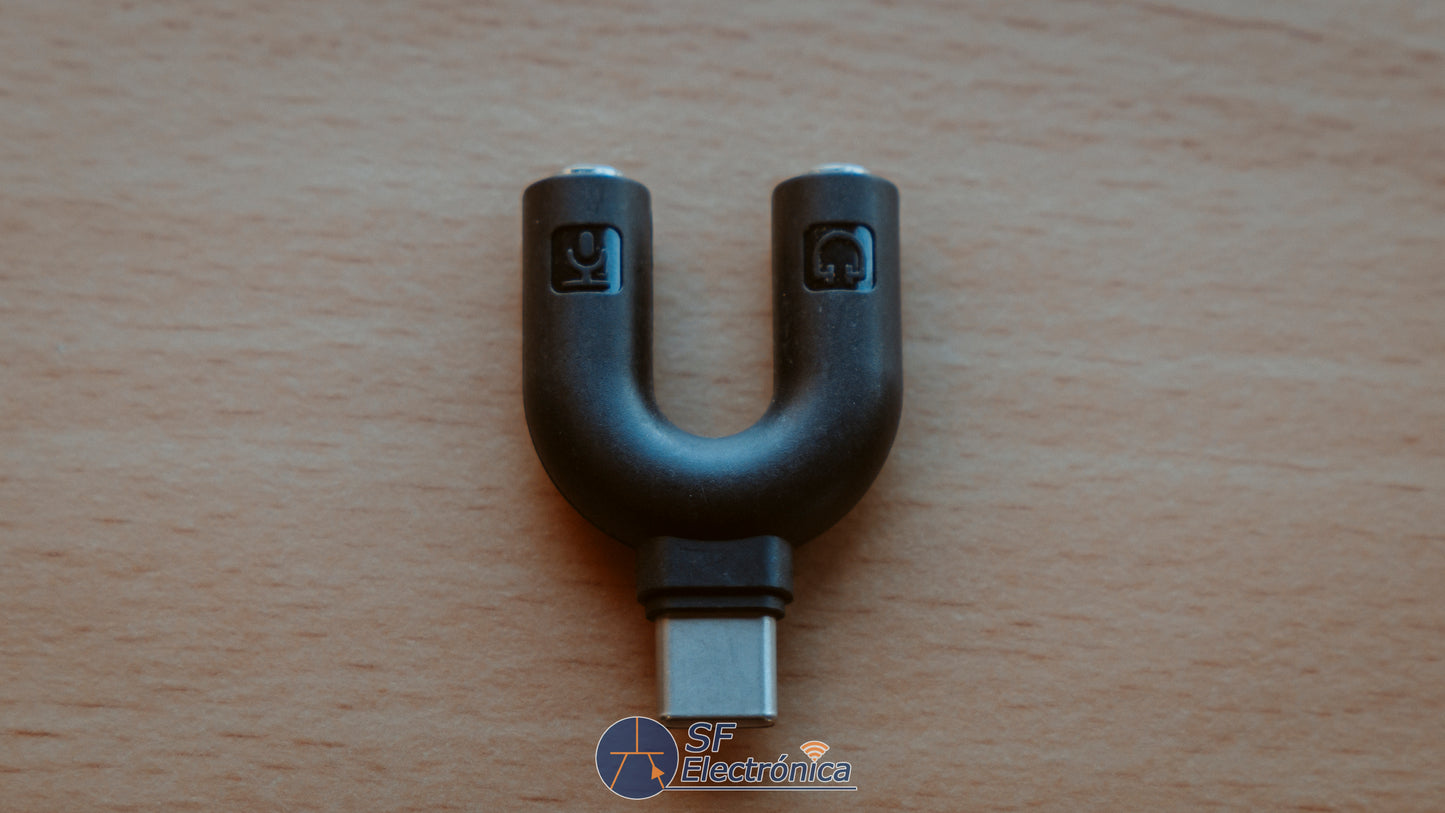 ADAPTADOR USB-C A 2JACK 3,5MM H