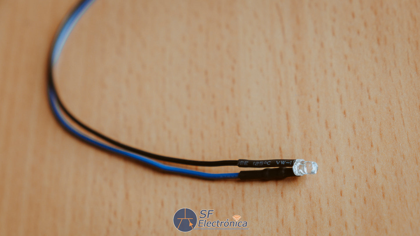 DIODO LED 3-12V 3MM CABLEADO 20CM
