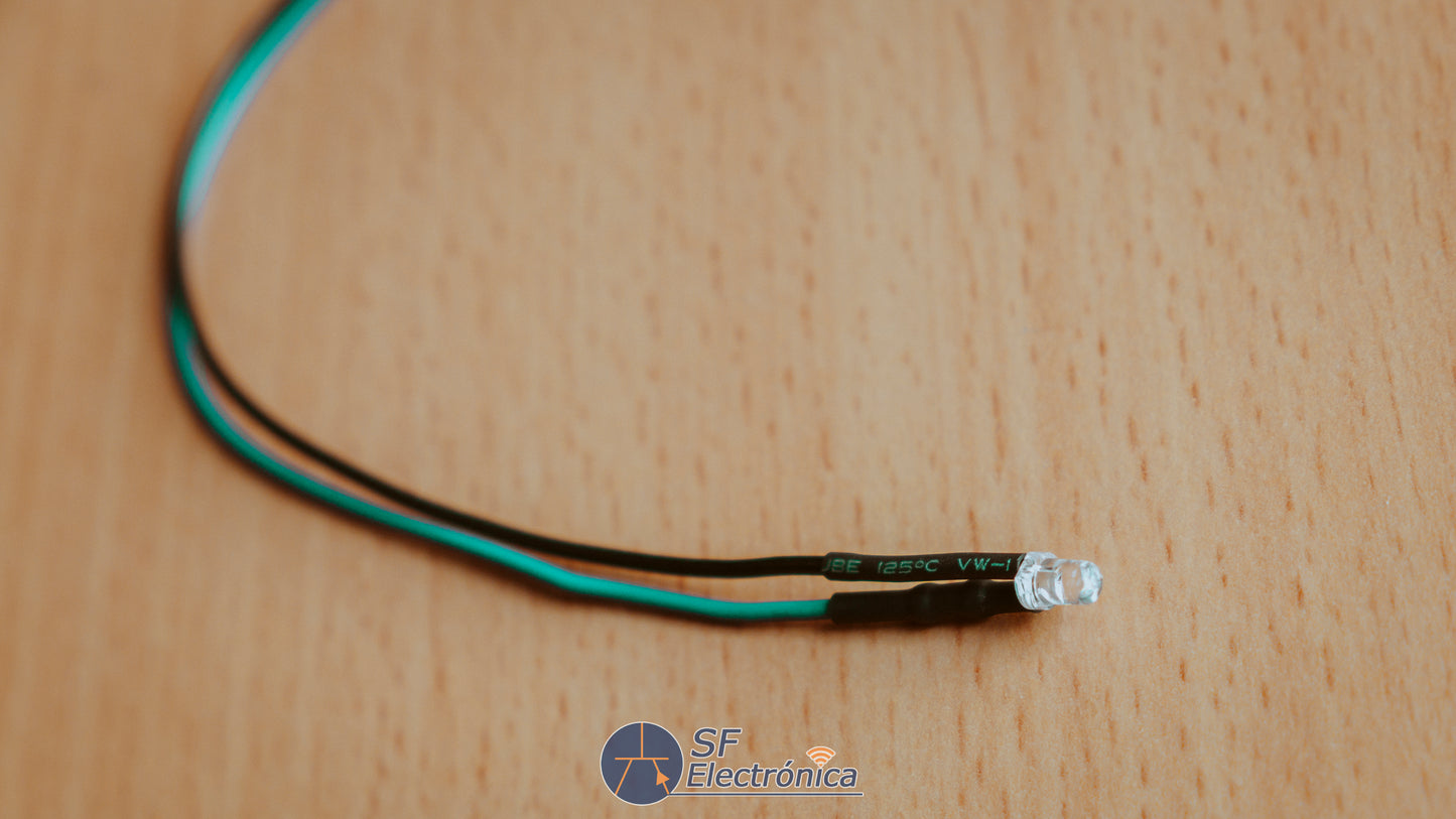 DIODO LED 3-12V 3MM CABLEADO 20CM