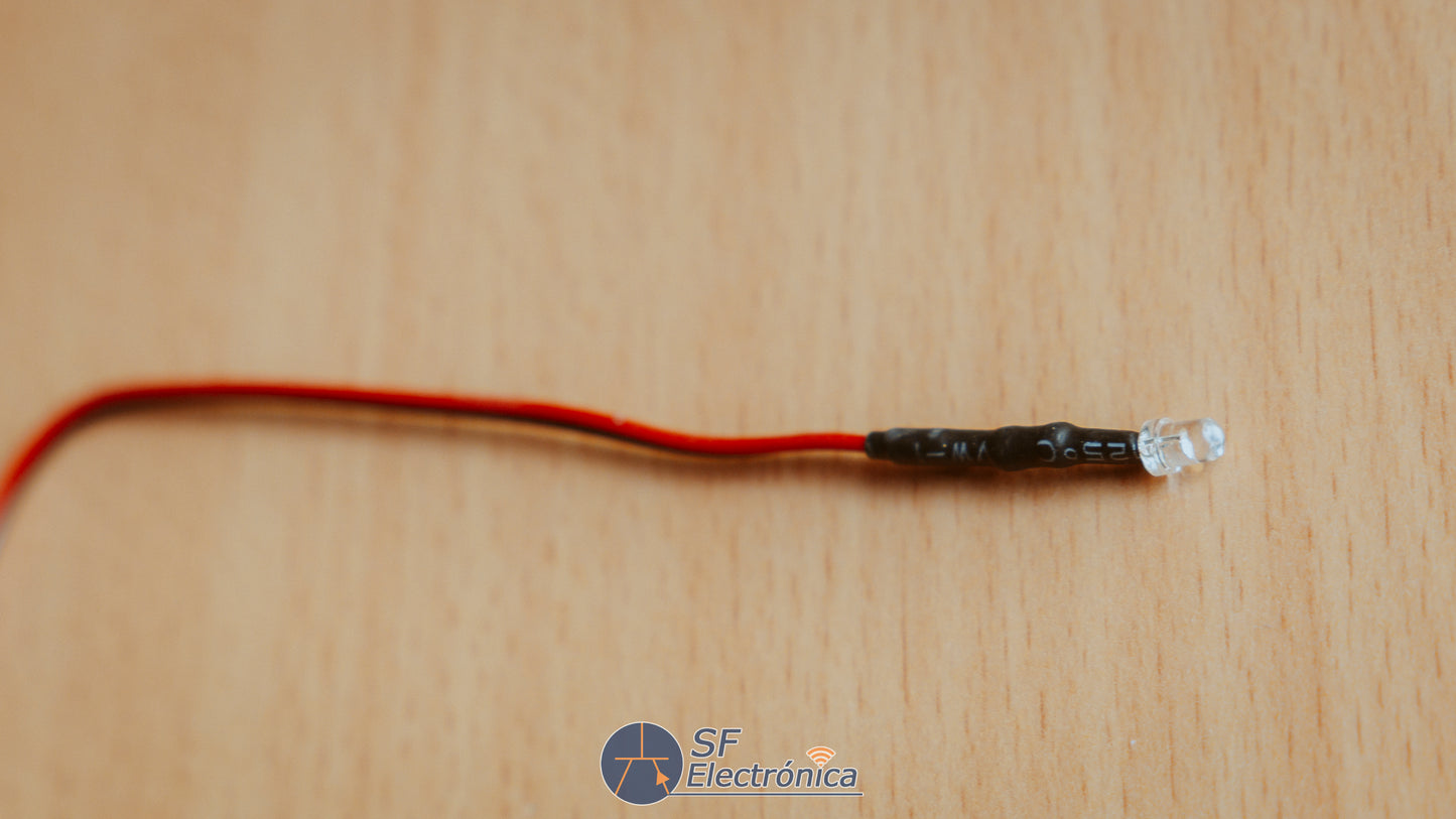 DIODO LED 3-12V 3MM CABLEADO 20CM