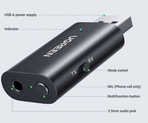 TRANSMISOR RECEPTOR AUDIO BLUETOOTH