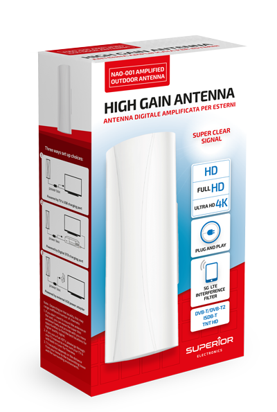 ANTENA EXTERIOR AMPLIFICADA