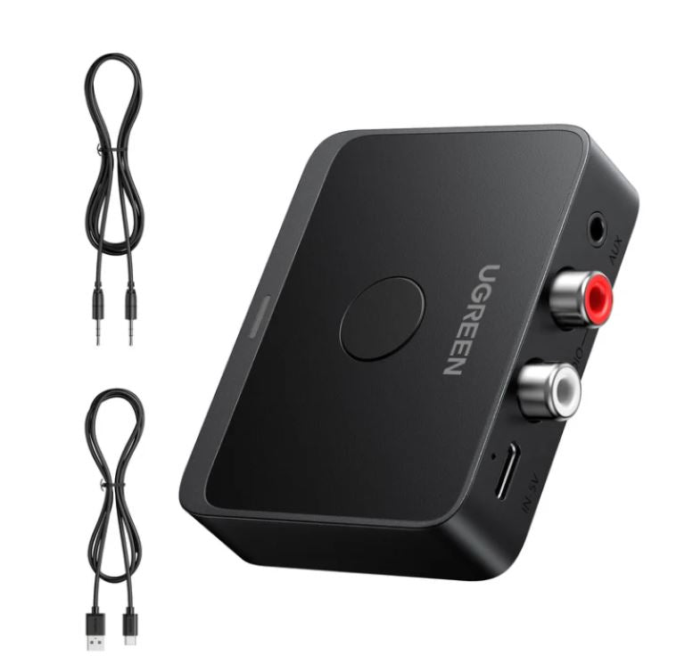ADAPTADOR RECEPTOR AUDIO BLUETOOTH 3,5MM RCA UGREEN