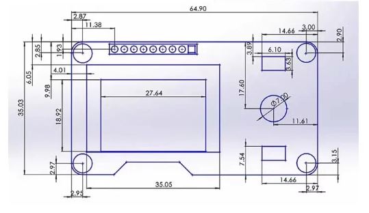 PANTALLA OLED 1,3" + BOTON ROTATORIO