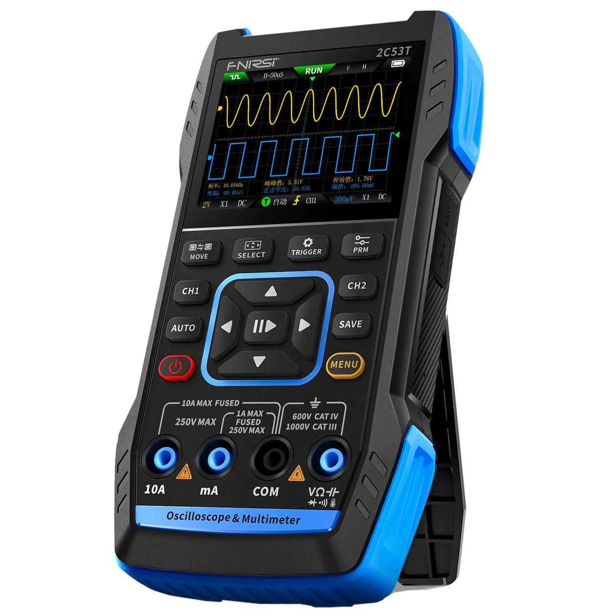 OSCILOSCOPIO MULTIMETRO GENERADOR SEÑAL 50MHZ 3 EN 1 PORTATIL