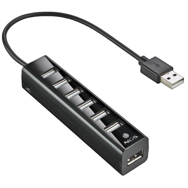 HUB USB 7 PUERTOS + ALIMENTADOR