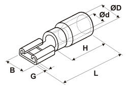 CONECTOR FASTON HEMBRA
