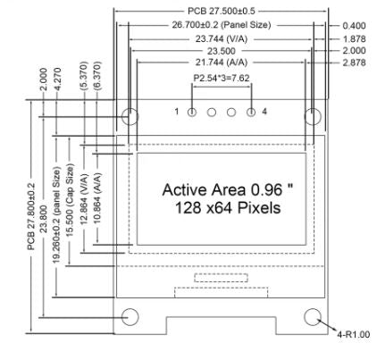 MODULO DISPLAY OLED 0.96"