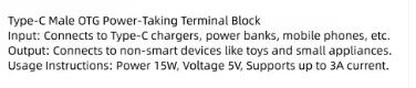 CONECTOR USB-C A BLOQUE TERMINAL SIN SOLDADURA
