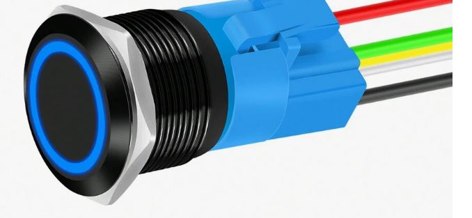 INTERRUPTOR BOTON PULSADOR 12V LED
