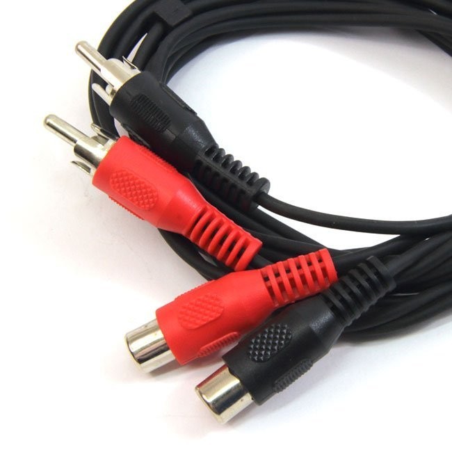 CABLE PROLONGADOR 2RCA M/H 1,2M