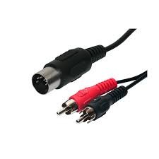 CABLE 2RCA / DIN 5P M/M