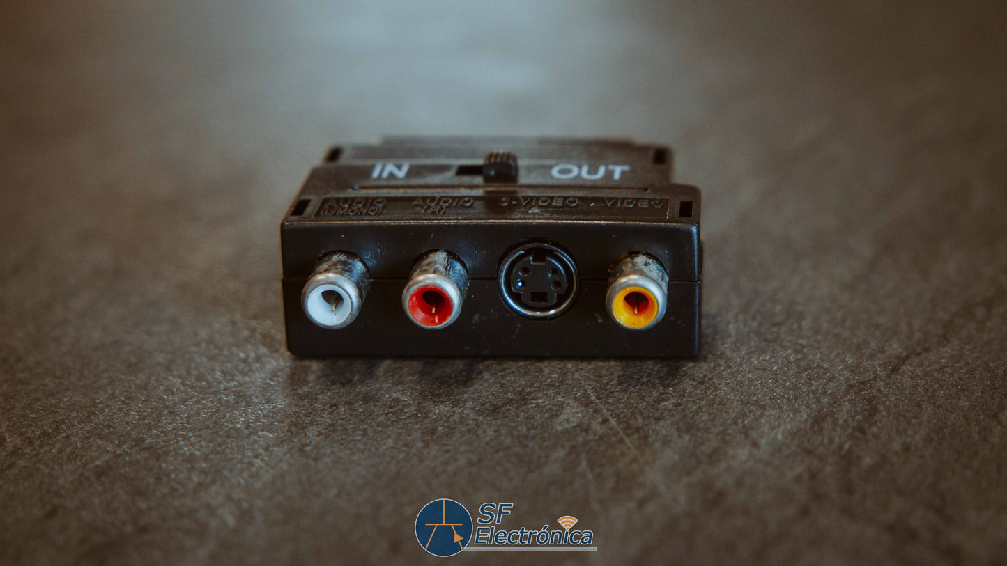 ADAPTADOR EUROCONECTOR / 3RCA IN/OUT