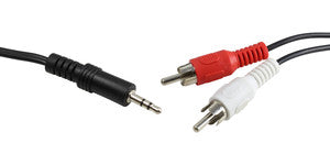 CABLE AUDIO JACK 3.5MM / 2RCA