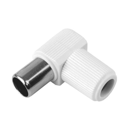 CONECTOR IEC MACHO ACODADO