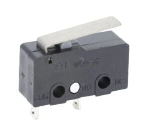 MICROINTERRUPTOR 5A 250VAC PALANCA SIN RUEDA 2P