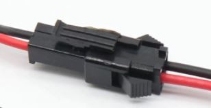 CONECTOR MACHO/HEMBRA 2 PIN 15CM CABLE ROJO NEGRO