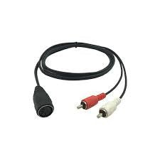 CABLE ADAPTADOR DIN 5 PINES H A 2 RCA M