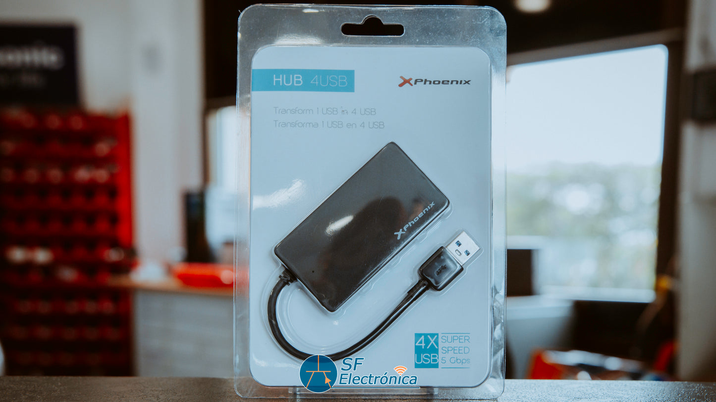 HUB USB 3.0 4 PUERTOS PHOENIX