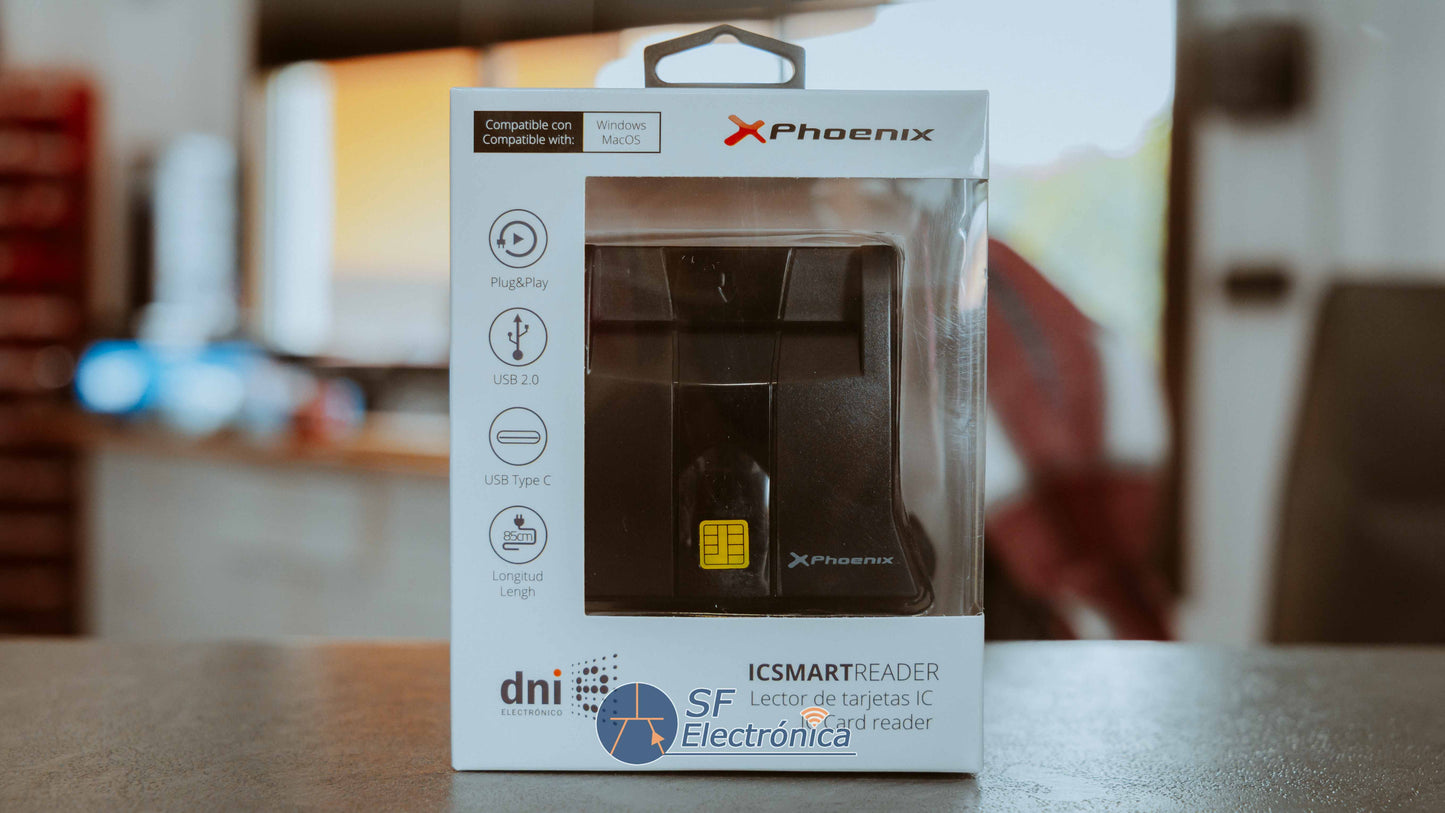 LECTOR DE TARJETAS DNIE USB + ADAPTADOR USB-C