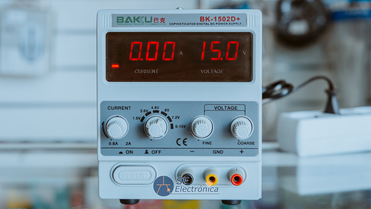 FUENTE DE ALIMENTACION REGULABLE DIGITAL 0-15V 2A