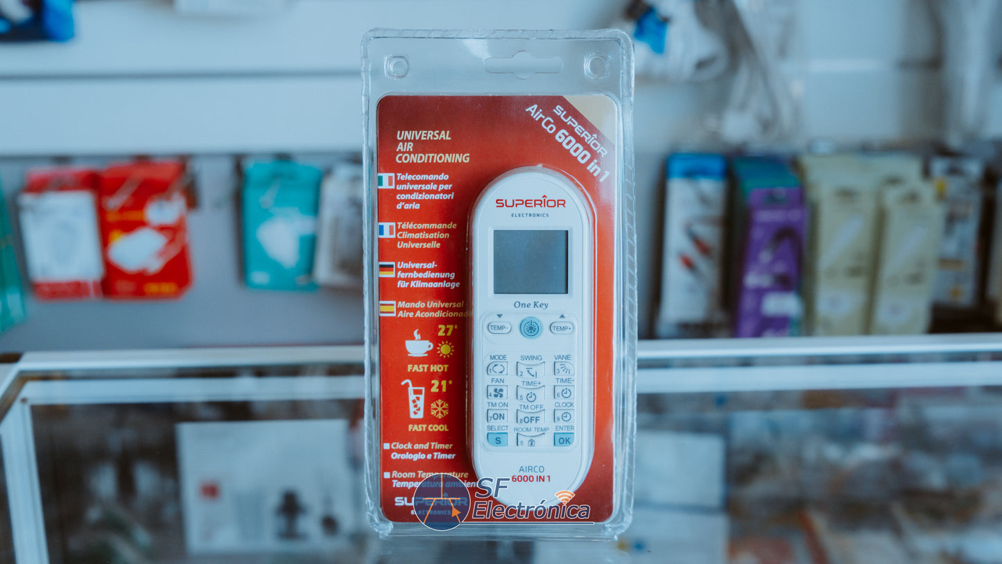 MANDO AIRE ACONDICIONADO AIRCO 6000 EN 1