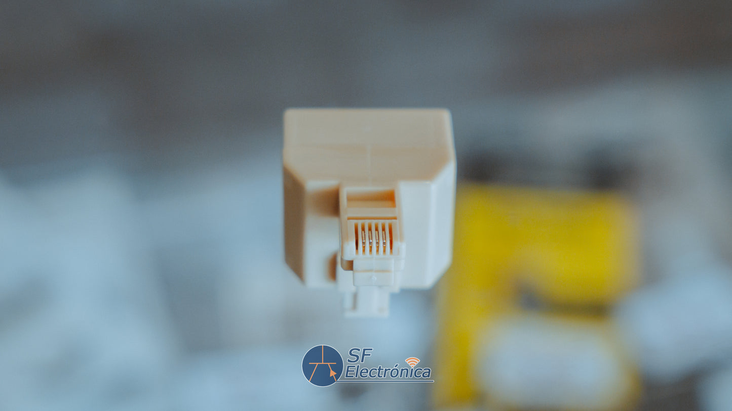 ADAPTADOR DOBLE RJ11 6P/4C