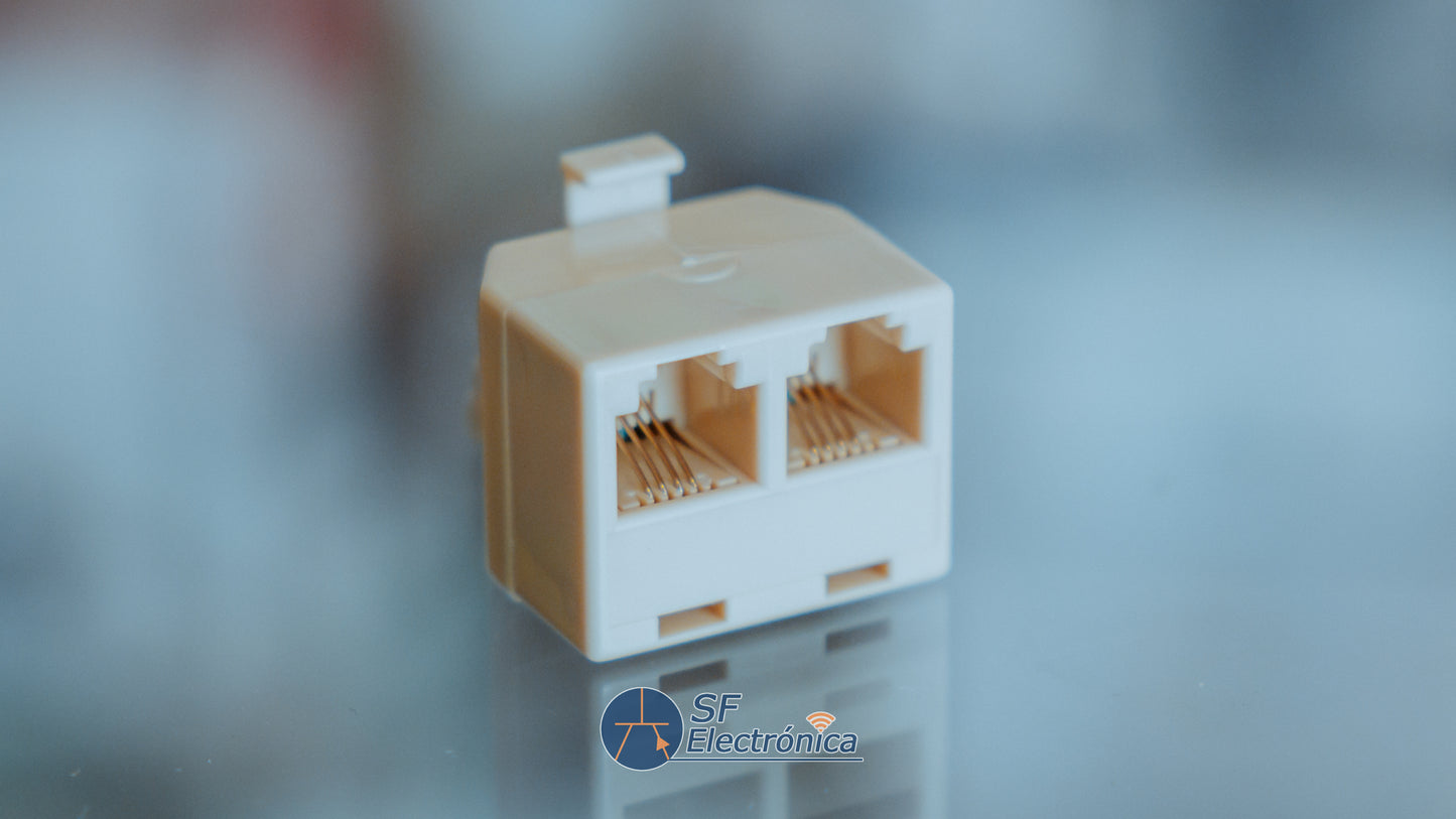 ADAPTADOR DOBLE RJ11 6P/4C